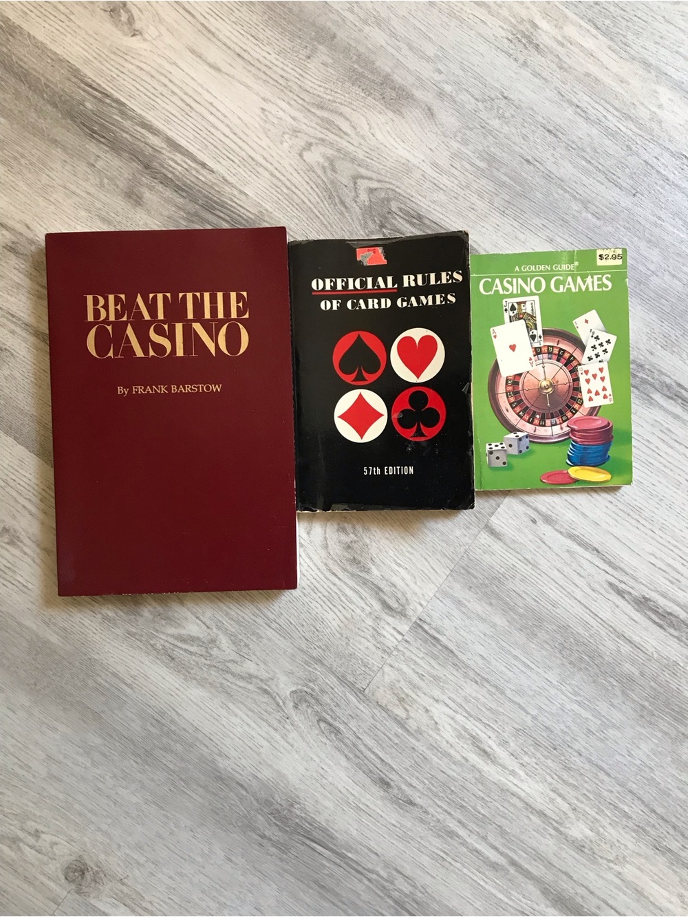 Beat The Casino / Card Games / Casino Games Book set of three (3) vintage books